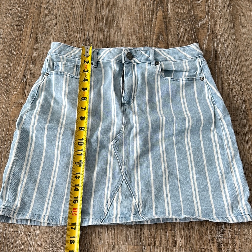 Made And Loved Loft Blue Denim Skirt, Size 10